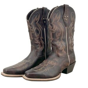 Ariat Wms Legend Spirit Western Cowboy Boots Embellished Cross Size 10B